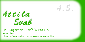 attila svab business card